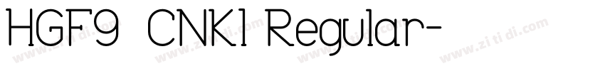 HGF8_CNKI Regular字体转换